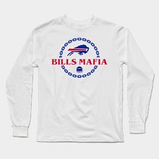 BILLS MAFIA - BUFFALO BILLS Chain Logo Long Sleeve T-Shirt